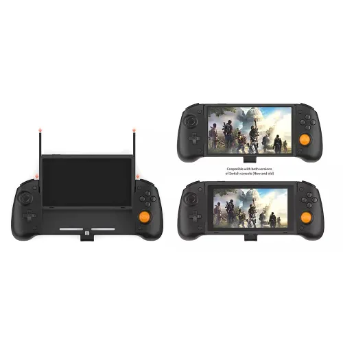 Vista 44 de ECHZOVE Upgrade Nintendo Switch OLED Controller Grip - Ergonomic Animal Crossing Style Controller with Joystick, NFC, Turbo, Six-Axis Gyro, Dual