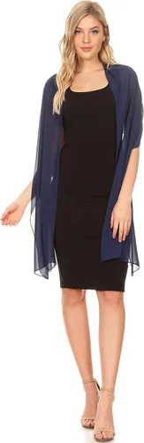 Vista 5 de Sakkas Jona - Bufanda de gasa suave y transparente para mujer