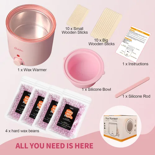 Vista 7 de Kit de cera para mujeres, kit de cera para depilación, olla de cera de 9