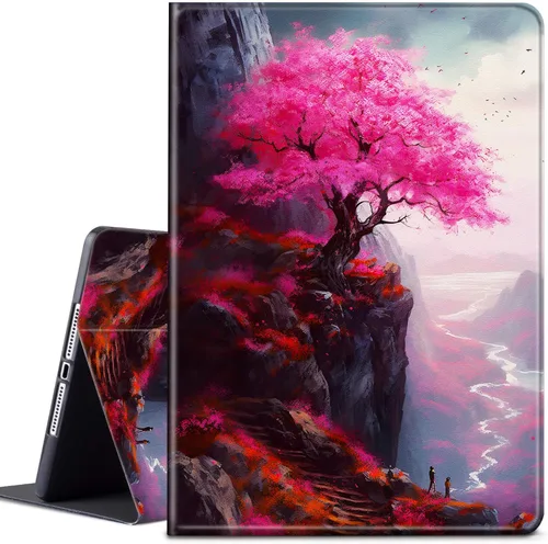 Vista 60 de Funda para tablet Kindle Fire 7 2019/2017 lanzamiento 9ª/7ª generación 7 pulgadas, ligera, protectora de piel sintética, cubierta inteligente