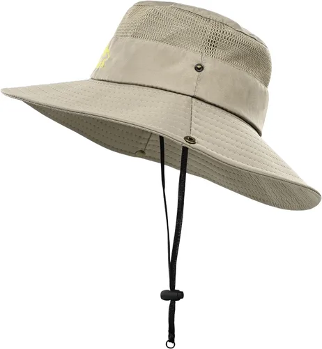 Vista 10 de Surblue Boonie - Sombrero de sol para exteriores, transpirable, ala ancha, protección UV, sombrero de pesca