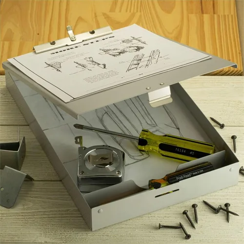 Vista 3 de OfficemateOIC Forms (83200) portapapeles de aluminio, 8,5 x 12 pulgadas