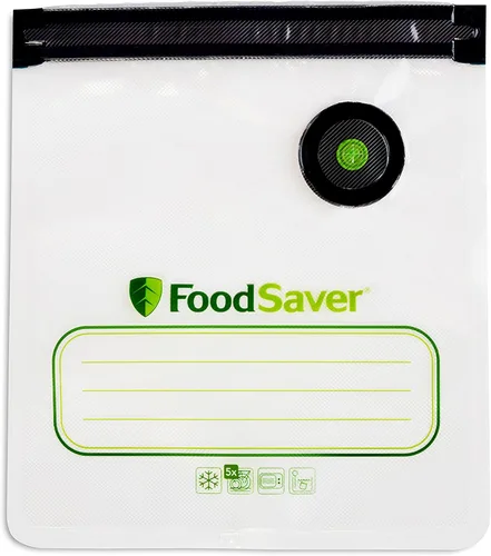 Vista 13 de FoodSaver® Bolsas reutilizables con cremallera al vacío de un galón