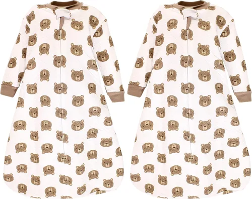 Vista 37 de Hudson Baby Saco de dormir unisex para bebé acolchado premium de manga larga y manta vestible Alce grande