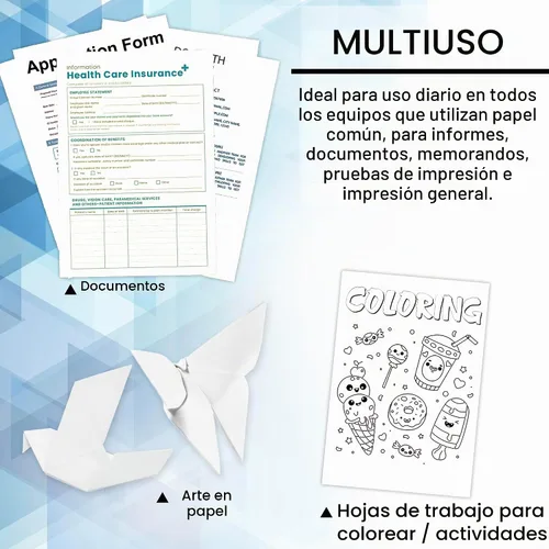 Vista 4 de BAZIC Products Papel multiuso blanco, 8.5 x 11 pulgadas, 50 hojas