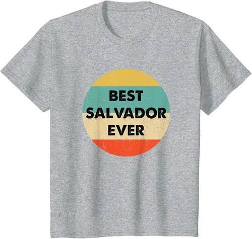 Vista 7 de Camiseta con nombre de Salvador, Negro