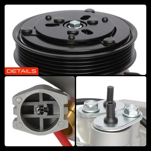 Vista 10 de A-Premium Compresor de aire acondicionado con embrague compatible con Mazda 3 2.0L 2010-2013, 3 Sport 2.0L 2010-2013, con compresor HCC-HS18N, 5