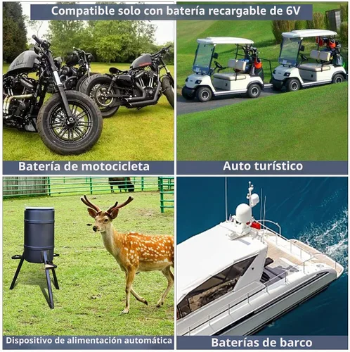 Vista 6 de Panel solar shumi 6V para alimentador de ciervos, cargador de batería impermeable