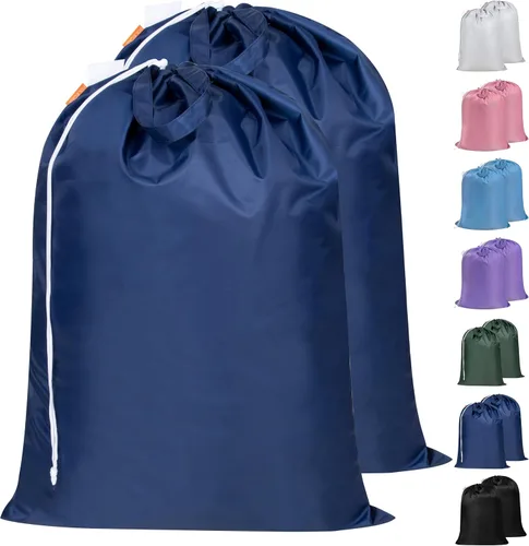 Vista 10 de Polecasa - Mochila de lavandería duradera con correas acolchonadas, tela resistente a desgarros, 3.8 oz/yd² y múltiples bolsillos, grande, Negro