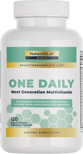 Vista 8 de Nature's Lab Multivitamínico One Daily - Contiene 21 vitaminas y minerales esenciales, incluyendo vitamina C, D3 y zinc, 60 cápsulas
