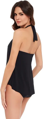 Vista 4 de MagicSuit Traje de baño para mujer DD-Cup Solid Taylor Underwire Bra extraíble Soft Cup Tankini Top