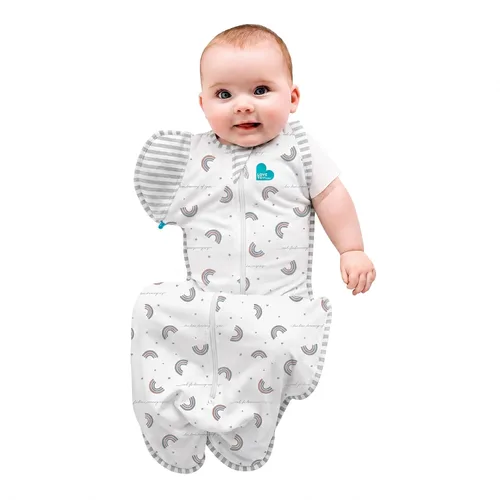 Vista 26 de Love to Dream Swaddle Up 2-in-1 Transition Bag 1.0 TOG, 8-13 lbs, Olive Big Sky Charcoal
