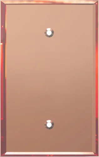 Vista 63 de LIDER Placa de pared dúplex para receptáculo, cubierta de salida con espejo, de gran tamaño, 1 cuadrilla Dorado