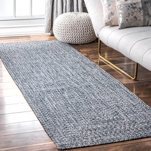 Vista 25 de nuLOOM Wynn Alfombra de Área Trenzada para Interiores/Exteriores, 3x5, Bronceado Wynn Tan