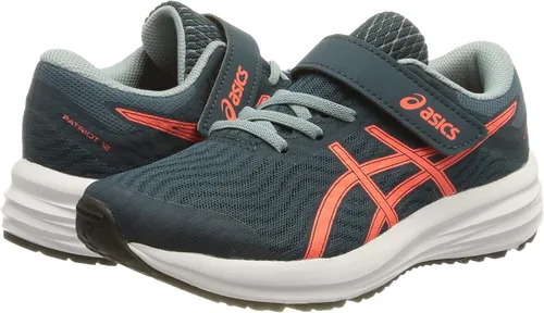 Vista 7 de ASICS Patriot 12 - Tenis de correr con cordones para niños de malla azulroja