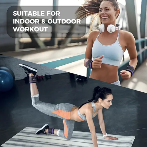 Vista 13 de RitFit Adjustable Ankle Weights for Women & Men