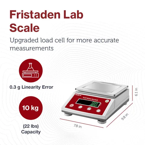 Vista 2 de Fristaden Lab Escala Serie HTP (22.0 lbs x 0.00 oz (Certificado de Calibración))