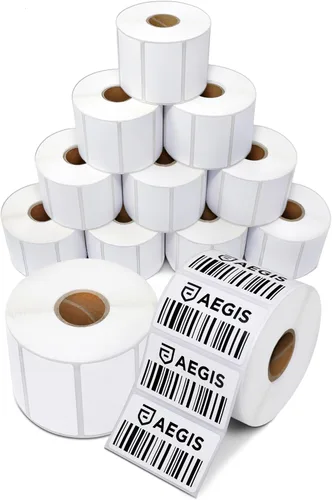 Vista 26 de Aegis Adhesives - Etiquetas térmicas directas de 1 pulgada x ½ pulgada para etiquetas de precio pequeño, dirección de devolución, carpeta