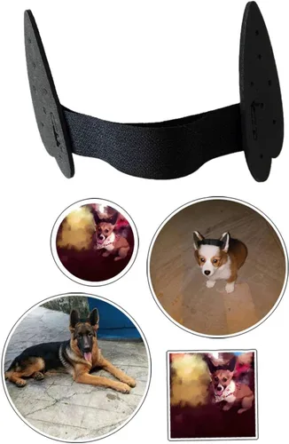 Vista 2 de 2 piezas de herramientas para el cuidado de orejas de perro para mascotas, calcomanías de orejas de perro para perro alemán, doberman pinscher