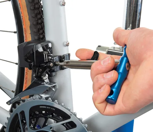 Vista 3 de Park Tool, One Size QTH-1 - Juego de destornilladores de broca de cambio rápido, azul/plateado herramientas manuales para bicicleta