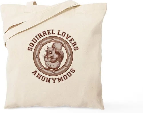 Vista 9 de CafePress Bolsa de compras de lona beige natural reutilizable para rehabilitación de ardillas
