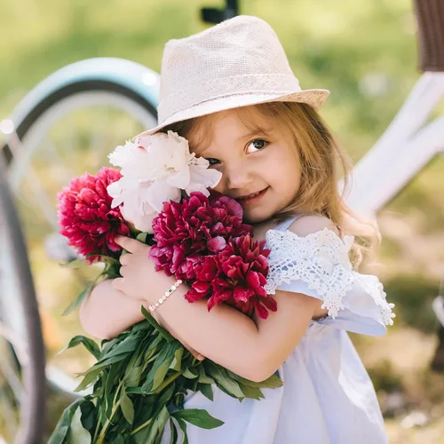 Vista 8 de ASKRAIN Pulsera de perlas rosas y blancas de cumpleaños para niñas