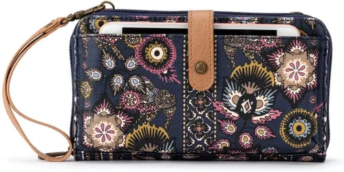Vista 47 de Sakroots Artist Circle - Cartera/Brazalete grande para teléfono celular Aqua World