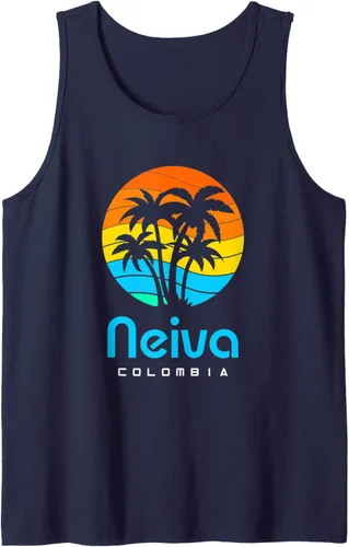 Vista 6 de Camiseta sin mangas Neiva Colombia, Negro