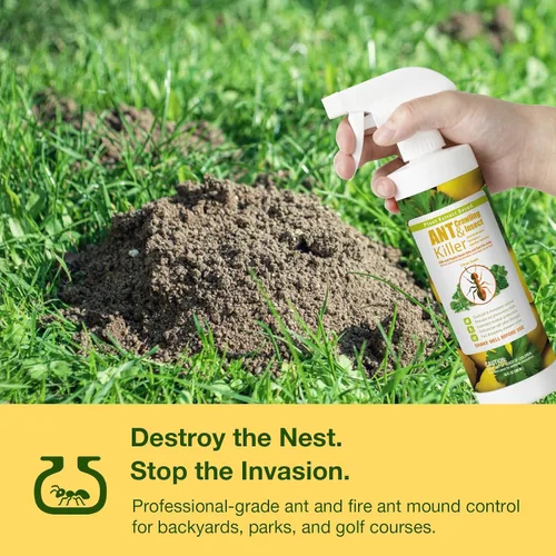 Vista 5 de EcoRaider insecticida y hormiguicida (aroma de cítricos) de 16 oz, natural y no tóxico
