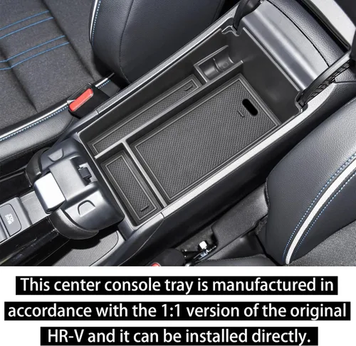 Vista 3 de RUNROAD Bandeja organizadora de consola central compatible con Honda HR-V 2023 2024 2025 2026 Accesorios HRV 2023, 2024, 2025 2026, organizador