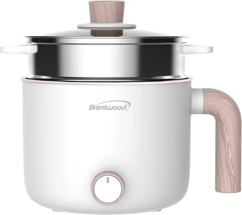 Vista 16 de Brentwood Cocina eléctrica multifunción para ollas calientes y vaporizador de alimentos con revestimiento de cerámica antiadherente de cerámica