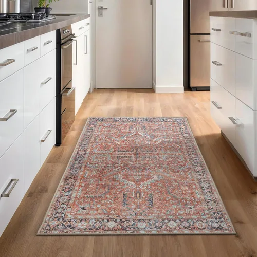 Vista 179 de GLN Rugs Traditional Collection - Alfombra de felpilla lavable a máquina, tradicional lavable, antideslizante, alfombra de felpilla de pelo corto