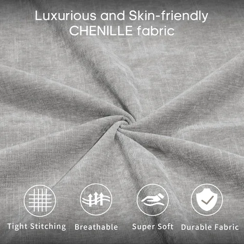 Vista 7 de LLappuil Sofá modular de 14 plazas de 179 pulgadas de ancho de felpilla en forma de U gris para sala de estar con diván reversible y otomana