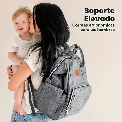 Vista 7 de KeaBabies - Mochila pañalera grande impermeable para viajes