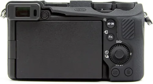 Vista 2 de Funda para cámara A6700, funda de silicona delgada y ligera para Sony Alpha A6700 (negro, glaseado)