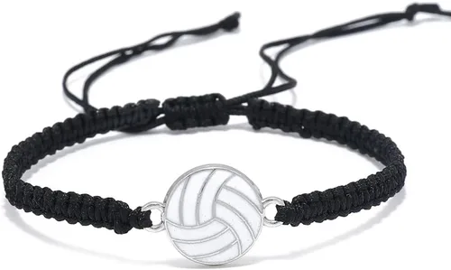 Vista 4 de Pulsera de fútbol, fútbol, baloncesto, béisbol, regalos para mujeres y hombres, regalos de cumpleaños, graduación para amantes del deporte, pulseras