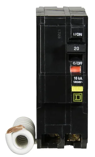 Vista 4 de Square D por Schneider Electric QO220GFICP QO Qwik-Gard, 20 amp, disyuntor GFCI de dos polos