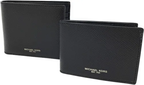 Vista 2 de Michael Kors Billetera Harrison para hombre con cartera de pasaporte no incluye caja Negro - Cartera plegable