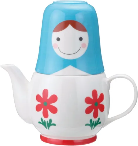 Vista 3 de Sunart SAN2092 - Linda vajilla Peter Pan Tetera y taza (juego de té para 1)