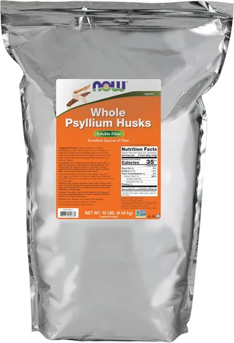 Vista 10 de NOW Suplementos, cáscaras enteras de psyllium, proyecto verificado sin OMG, fibra soluble, 16 onzas
