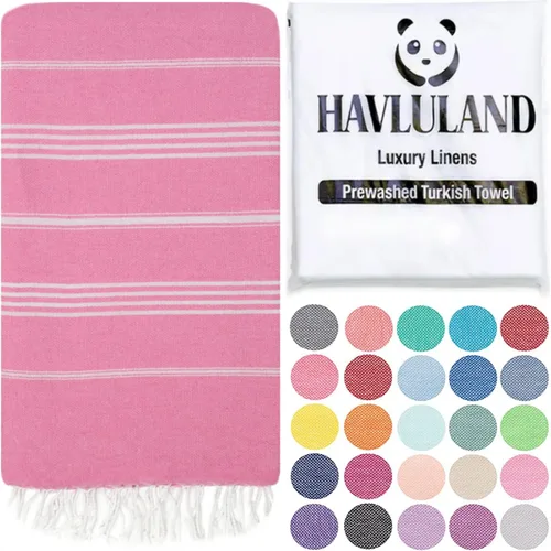 Vista 17 de Havluland - Juego de toallas de baño (100 % algodón turco)
