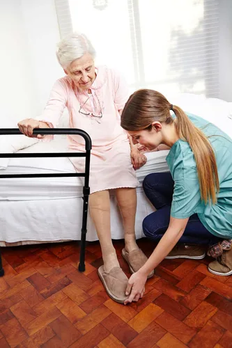 Vista 6 de Vaunn Nuevo Riel de Asistencia Ajustable para Cama Médica (Cumple con el Estándar de Seguridad ASTM F3186–17) y Barra de Agarre con Protector