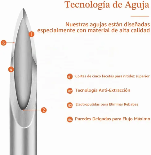 Vista 3 de Jeringas U-100 1ml 29G 0.5in/13mm, Dosificación Cómoda y Precisa, Paquete de 100