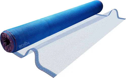 Vista 3 de Red de seguridad para escombros ignífuga (4 pies x 150 pies, azul)