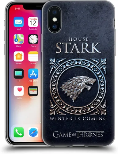 Vista 66 de Producto oficial de HBO Game of Thrones metálico Sigils Soft Gel Case para iPhone de Apple 7 Plus/8 PLUS, Lannister