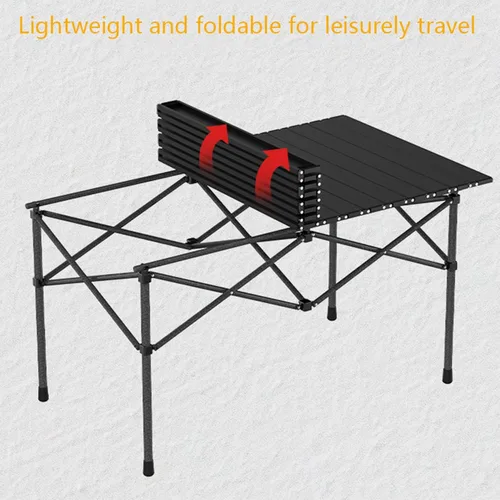 Vista 5 de Mesa de picnic plegable de 3 pies con asientos/agujero para paraguas, soporte de 265 libras que soporta esa tarjeta ligera y plegable, mesa plegable