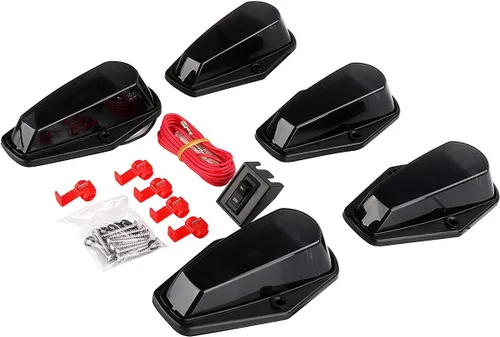 Vista 7 de Luz de marcador de cabina ámbar para Ford F150 F250 F350 1973-1997 F-Series Super Duty Pickup Trucks, 12 luces LED de techo con arnés de cableado