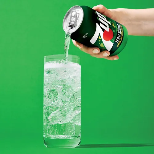 Vista 7 de 7UP Zero Sugar Lemon Lime Soda, latas de 12 onzas líquidas (paquete de 12)