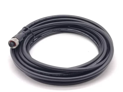 Vista 16 de Elecbee Cable M12 A-Code Conector recto de cabeza hembra individual Cable eléctrico de enchufe de aviación (cable de 12 pines 1M/3.3 pies)