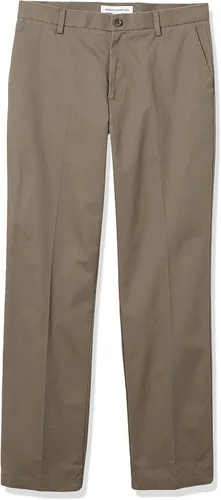 Vista 10 de Tienda Essentials Mens Classic-Fit Wrinkle-Resistant Flat-Front Chino Pant (Available in Big & Tall)